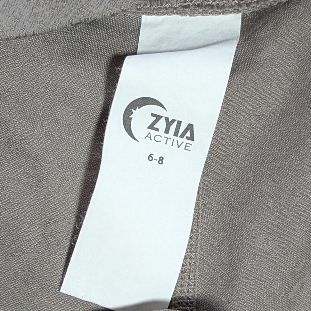 Zyia Cement Croise Crossover Waistband Hi Rise 7/8 Leggings, Size 6-8 - Picture 8 of 8